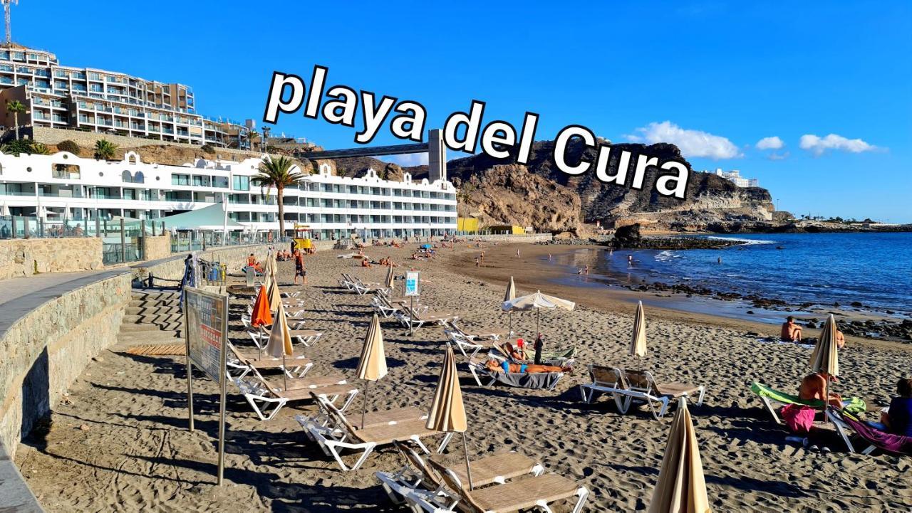Deluxe 3 Rooms74M2,2Air Condit 2Tv Seaview On Amadores,2 Heatpools, Parking, 600 Mb,Dishwasher,2Lift,,3 Beaches プラヤ・デル・クーラ エクステリア 写真