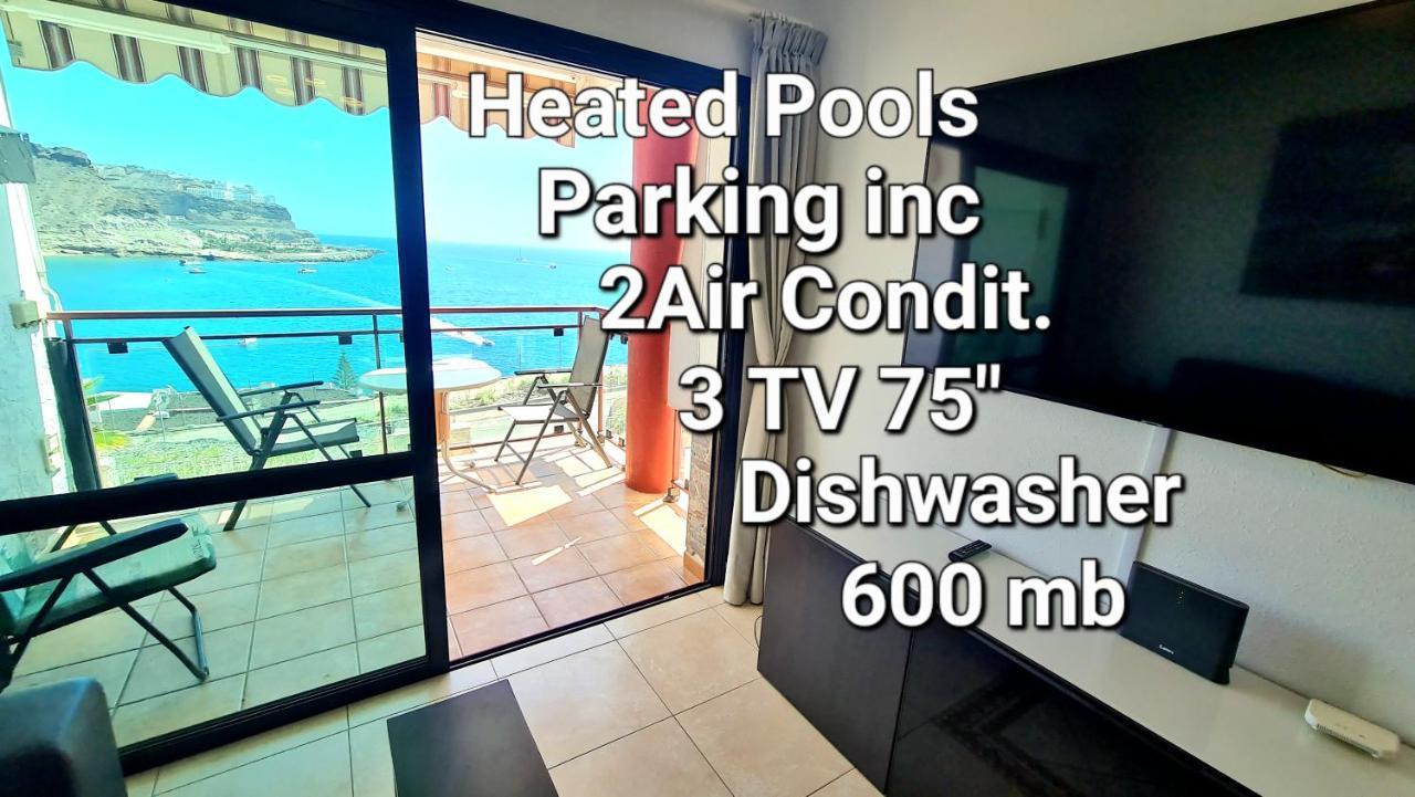 Deluxe 3 Rooms74M2,2Air Condit 2Tv Seaview On Amadores,2 Heatpools, Parking, 600 Mb,Dishwasher,2Lift,,3 Beaches プラヤ・デル・クーラ エクステリア 写真